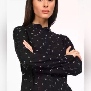 EUC Levi's Moon Print Button-Up Blouse L